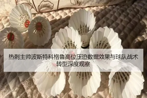 热刺主帅波斯特科格鲁高位压迫数据效果与球队战术转型深度观察